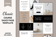 Classic Course Sales Page Template, a Websites & App Template by DeeBeeDesign (Thumbnail 1 of 10)