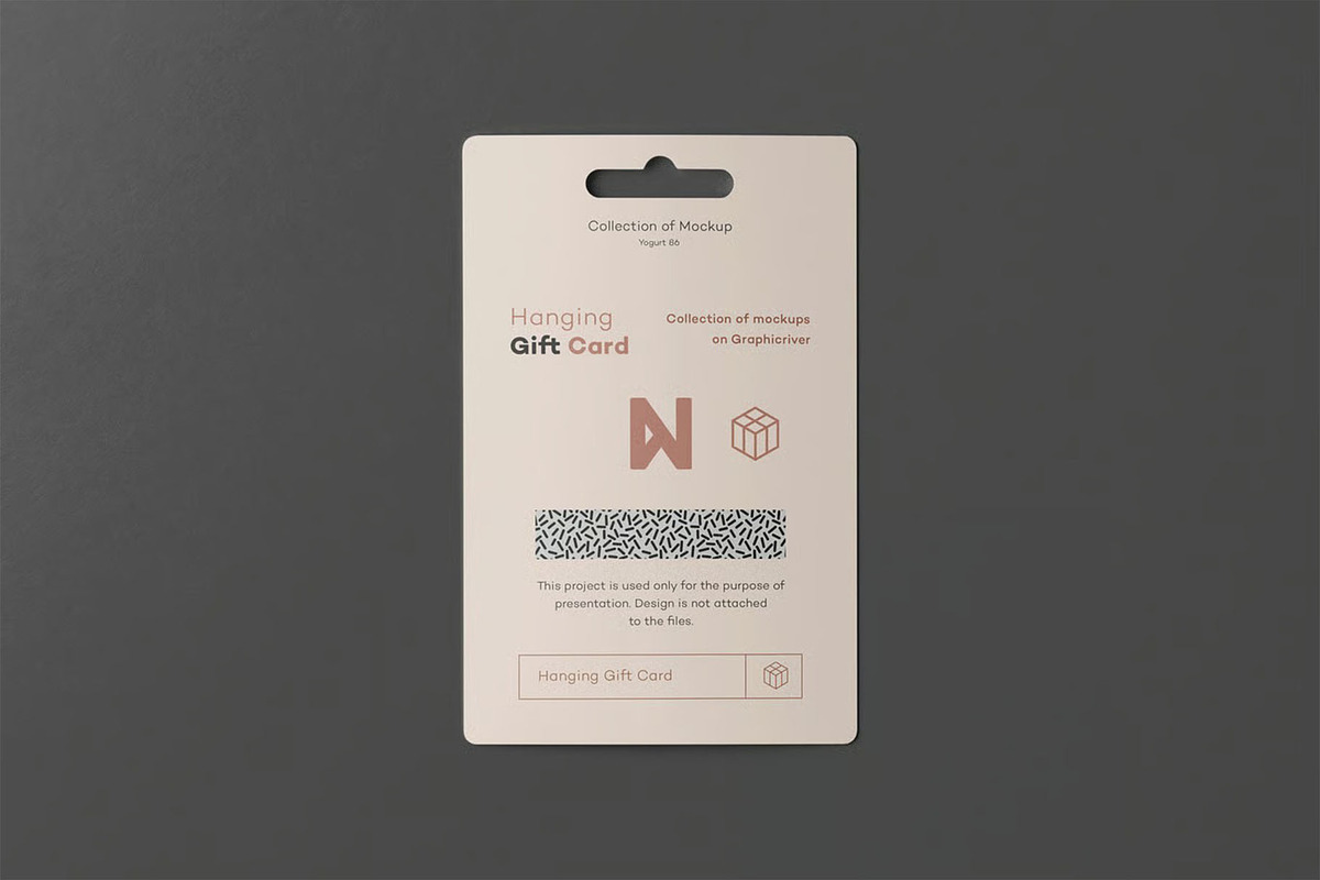 Hanging Gift Card Mock-up, an Advertising Mockup by zippypixelstudio (Photo 4 of 13)