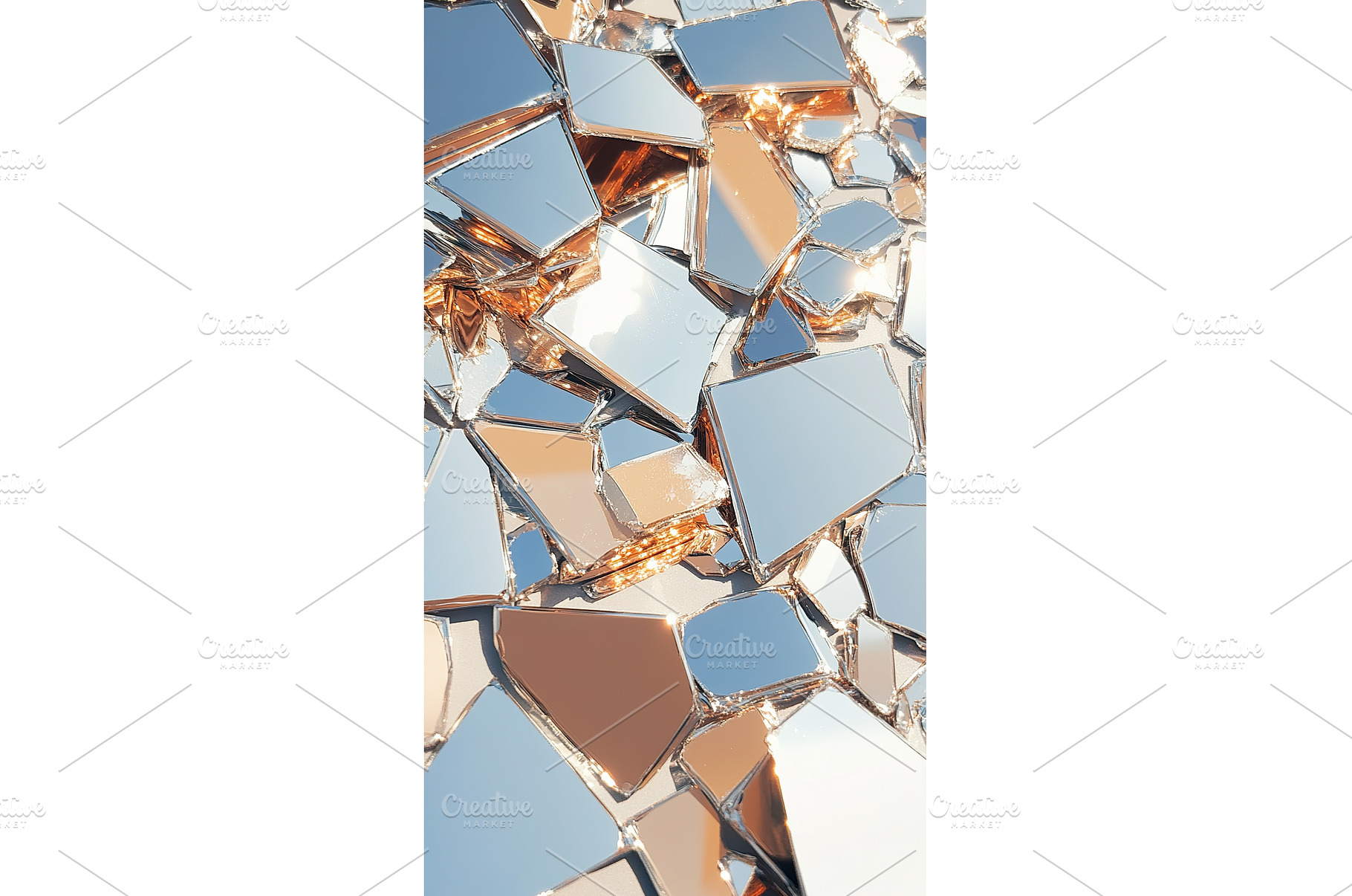Shattered reflections abstract, an Abstract Photo by Lermont51