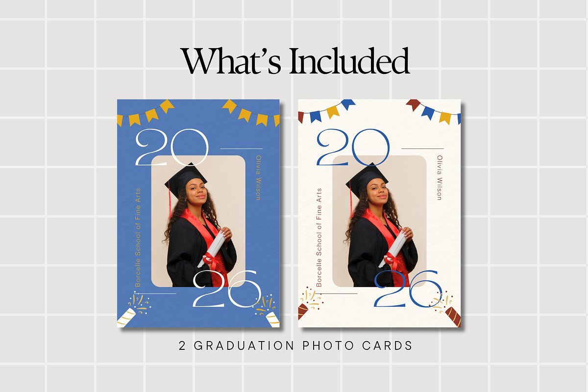 Graduation Announcement Template, a Card Template by Anna Design Studio (Photo 3 of 7)