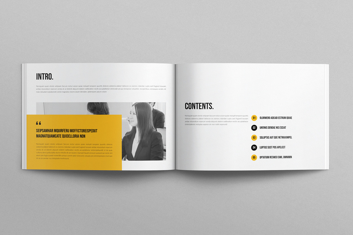 Business Brochure Template, a Brochure Template by E-Type (Photo 2 of 7)