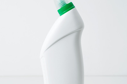 Cleaning supplies branding mockup, symbolizing spring cleaning. Household clean