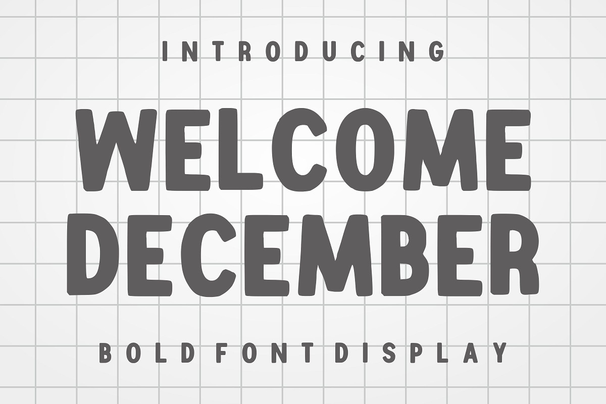 Welcome December, a Font by Limited.studio (Photo 1 of 6)