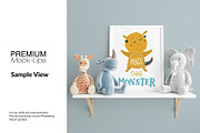 Nursery Wall & Frame Mockups, a Product Mockup by mock-ups (Thumbnail 5 of 12)