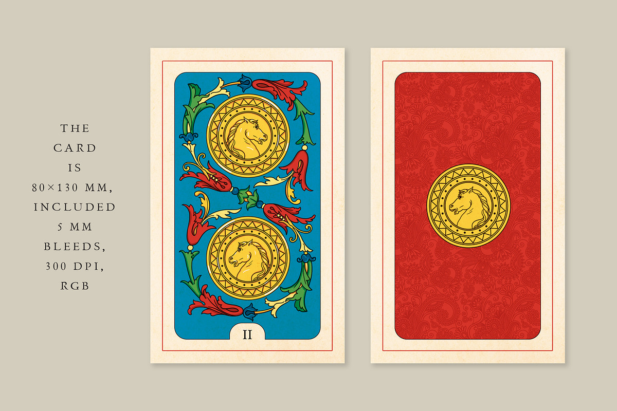 Horse Tarot Minor Arcana Deck, a Decorative Illustration by Olga Begak Art & Design (Photo 7 of 9)
