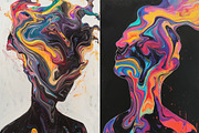 74 Paint splash faces, a Person Illustration by Handmadefont (Thumbnail 11 of 12)