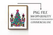 Nutcracker & Christmas Tree PNG, an Illustration by Libby Wishes (Thumbnail 3 of 6)