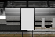Subway Poster Mockup, an Advertising Mockup by Permadi Creative (Thumbnail 2 of 5)