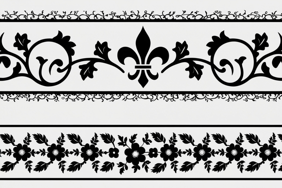 Beautiful floral decoration elements, an Illustration by Amazin_art (Photo 9 of 17)
