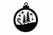 Christmas Laser Cut Ornament Bundle, a Graphic by musafir_fashion (Thumbnail 3 of 16)