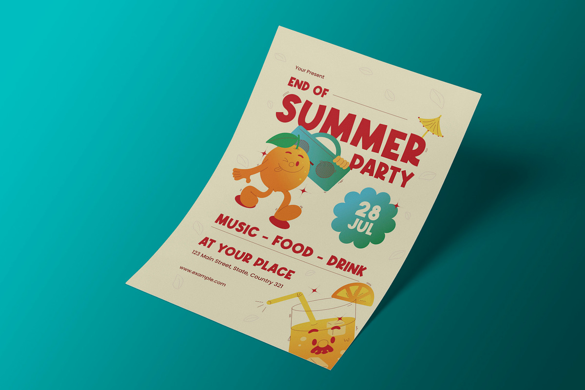 Summer Party Flyer, a Flyer Template by Neermana (Photo 2 of 4)