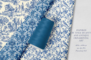 Toile de Jouy Print Design Patterns, a Pattern Graphic by Olya Creative (Thumbnail 4 of 24)