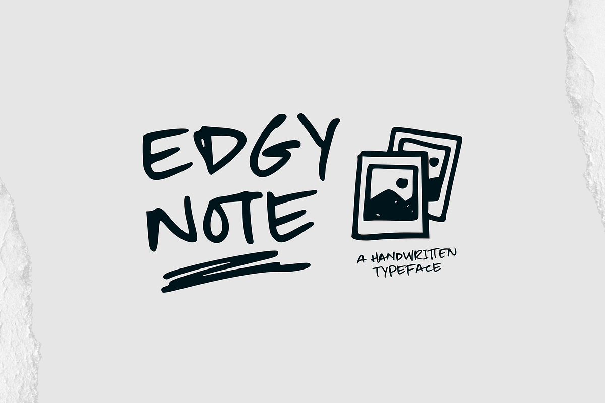 Edgy Note, a Handwritten Font by Negara Studio (Photo 2 of 15)