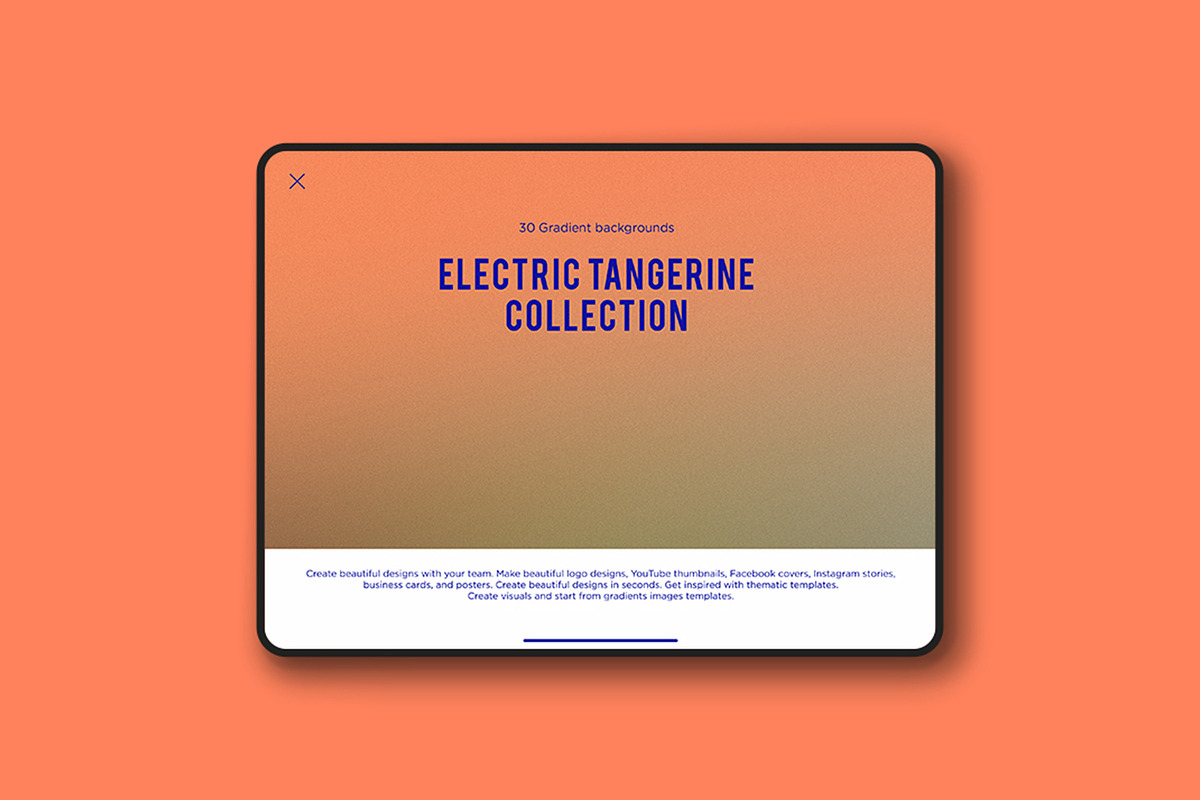 30 Electric Tangerine Gradients, a Texture Graphic by Olha Kozachenko (Photo 8 of 9)