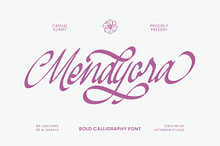 Mendyora Bold Calligraphy Font