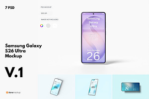 Samsung S26 Ultra Mockup Set 1, an Android Mockup by DSNA Mockup