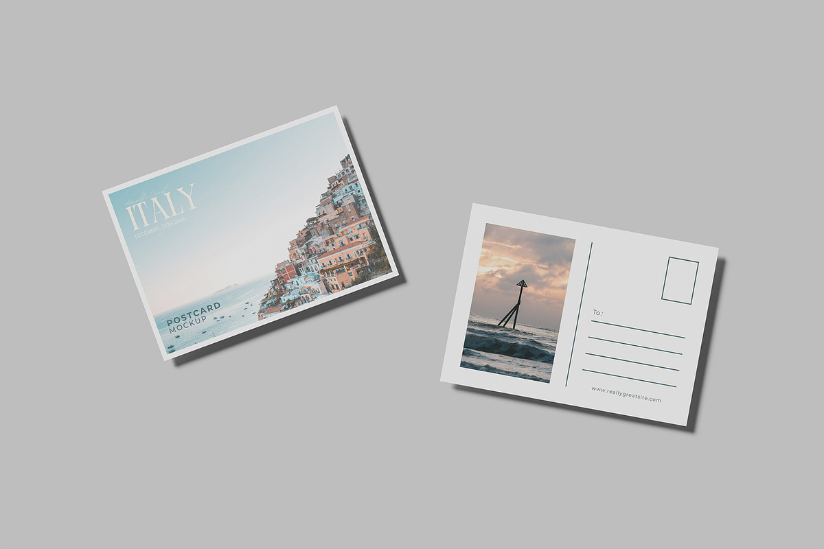 Postcard Mockup, an Advertising Mockup by Bangdastudio (Photo 8 of 11)