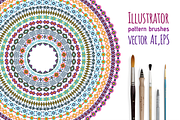 Tribal Illustrator Pattern Brushes, a Brush Add-On by ComelyPics Shop (Thumbnail 7 of 7)