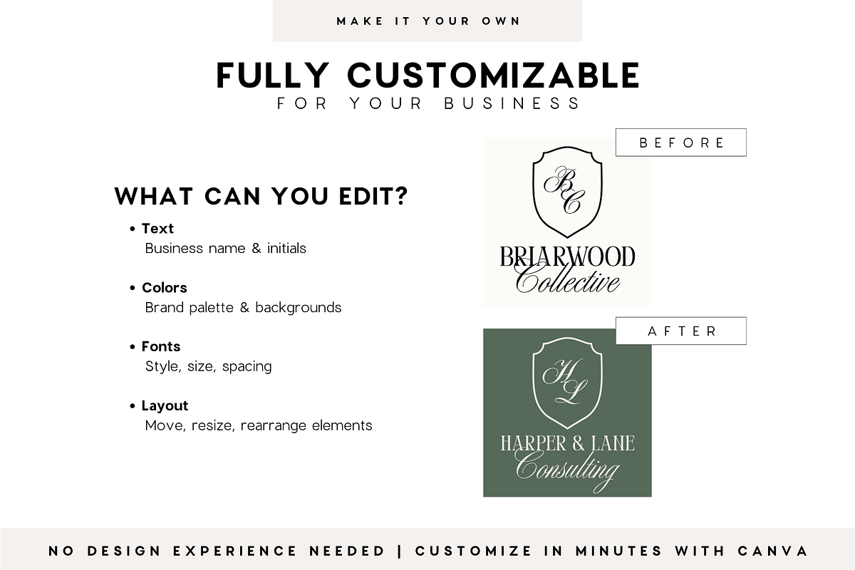 Luxury Canva Logo Kit | Old Money, a Branding & Logo Template by BrandhavenStudio (Photo 7 of 9)