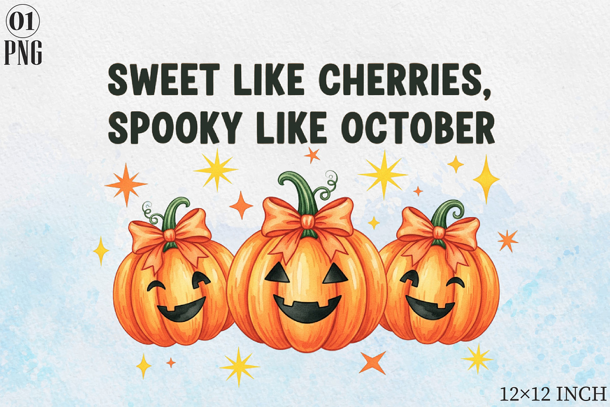 Sweet Like Cherries Spooky Like Octo, an Illustration by Libby Wishes (Photo 1 of 11)