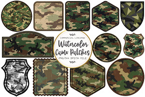 Camo Patches Sublimation Bundle, an Illustration by OK Design