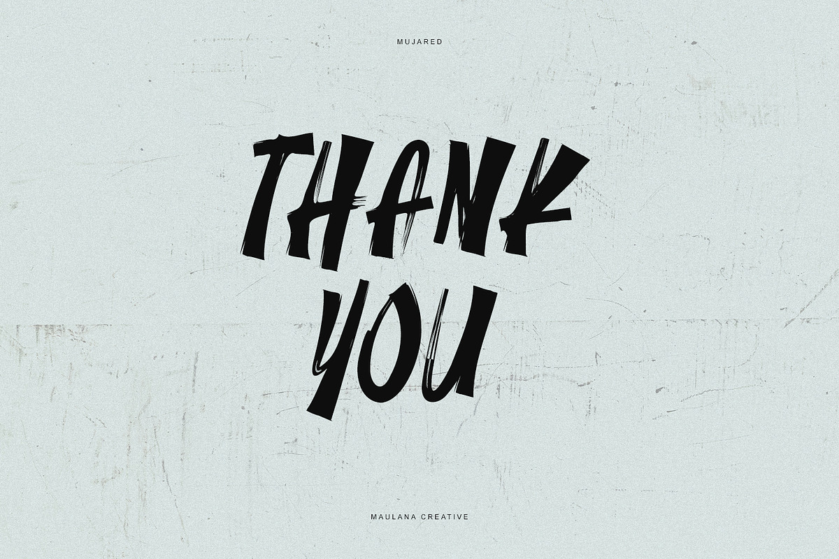 Mujared Brush Font, a Handwritten Font by Maulana Creative (Photo 6 of 7)