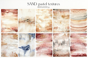 SAND Neutral Abstract Textures Flora