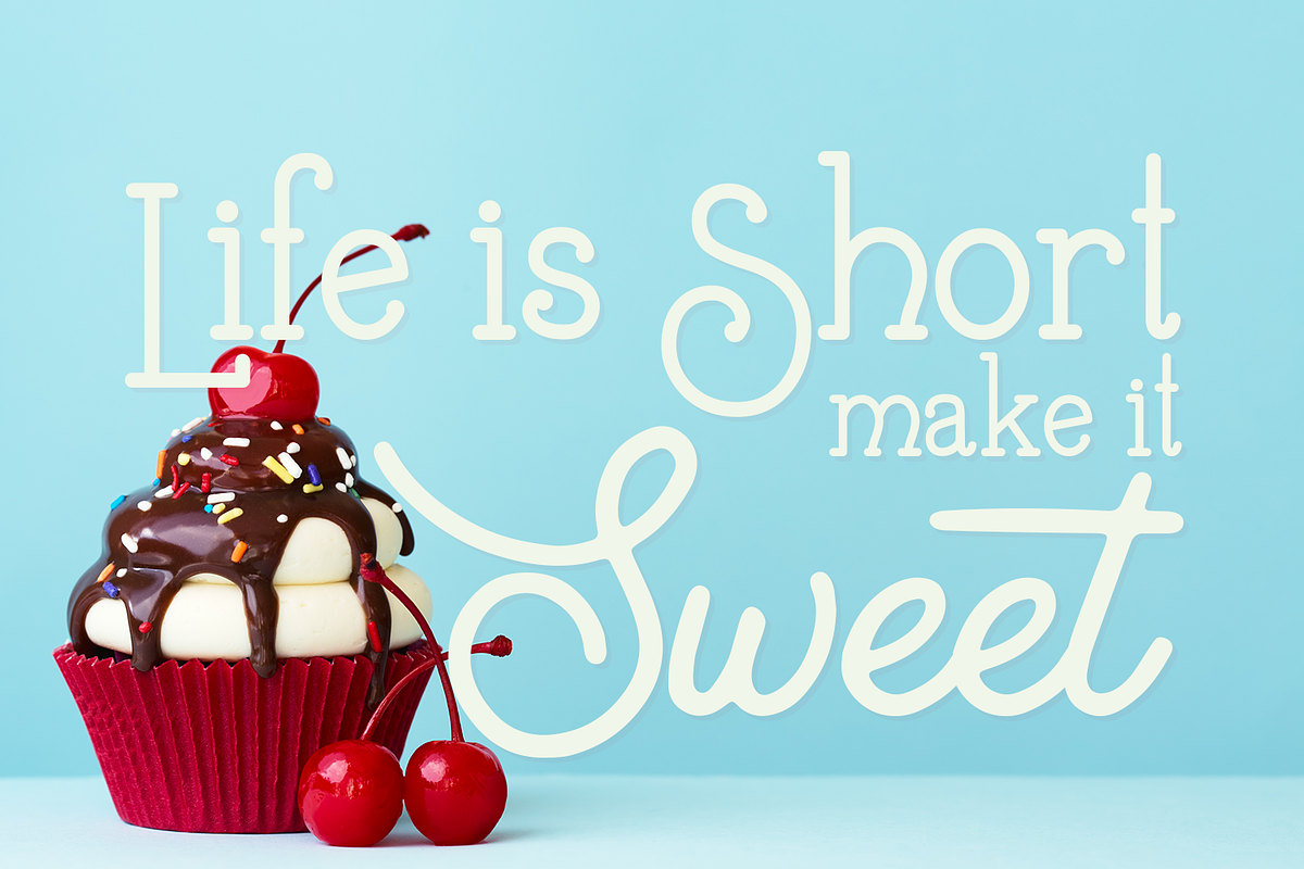 Buttercream Dream - a fancy font duo, a Font by Amber Nest Design (Photo 5 of 15)