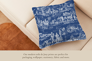 Cowboy Toile De Jouy Pattern