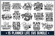 Planner Life SVG Bundle, an Illustration by crafthome (Thumbnail 1 of 16)