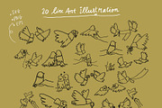 Dove Love Clipart Bundle, an Object Illustration by lilovwishes (Thumbnail 3 of 6)