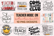 Teacher Mode On Sublimation Bundle, a Graphic by Pet Cave (Thumbnail 1 of 11)