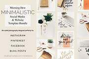 Morning Dew Social Media MEGA Bundle, a Social Media Template by life i design by Nicki (Thumbnail 1 of 3)