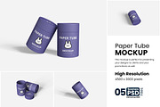 Paper Tube Mockup, a Product Mockup by bimockup (Thumbnail 1 of 6)