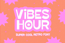 Vibes Hour | Trendy Retro Font