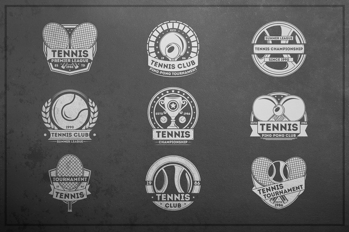 Tennis logo kit, a Templates & Theme by Alfazet Chronicles (Photo 2 of 13)