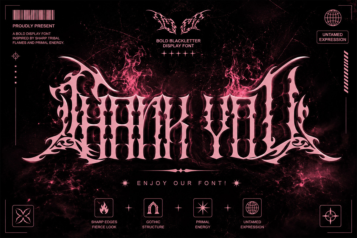 Scarnix - Brutal Heavy Rock Font, a Blackletter Font by Letterara (Photo 14 of 14)