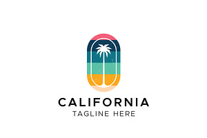 California Palm Beach Logo Design, a Branding & Logo Template by AlvinStd