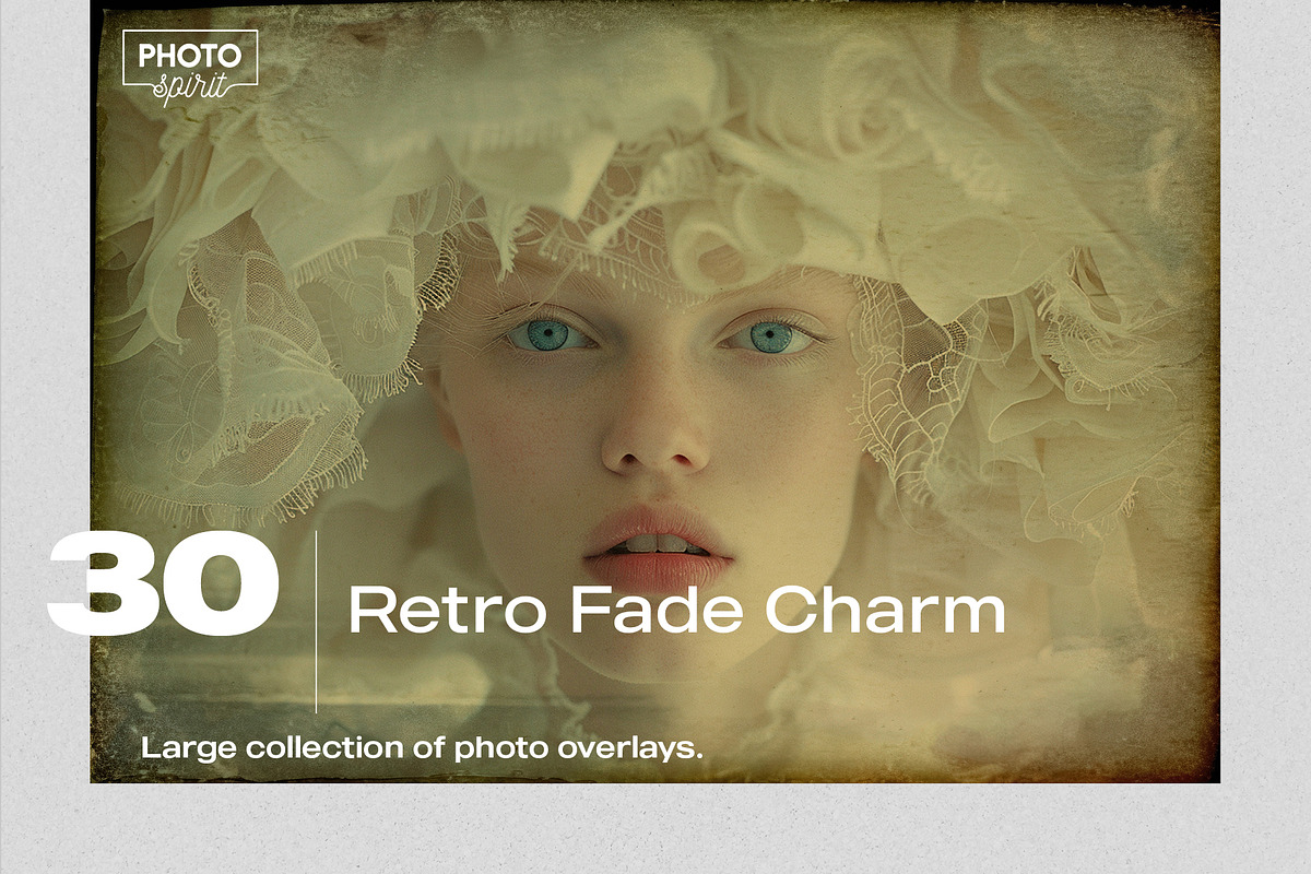 Retro Fade Charm Effect Overlays, a Brushes & More by PhotoSpirit (Photo 1 of 8)