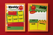 Orange Yellow Weekly Planner, a Print Template by graphicook (Thumbnail 2 of 2)