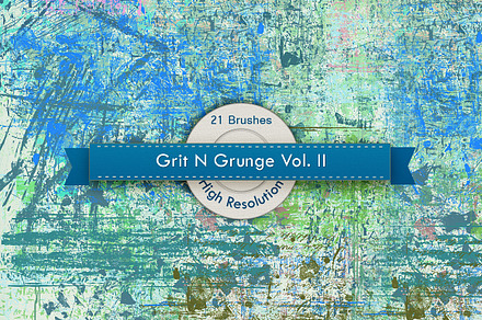 Grit N Grunge V.1 Photoshop Brushes preview 2