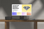 Desktop Mockup, a Wearable Device Mockup by Unerispace (Thumbnail 2 of 5)