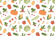 Fresh vegetables seamless pattern, a Pattern Graphic by Good Studio (Thumbnail 2 of 5)