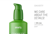 Matt cosmetic bottle mockup, a Packaging Mockup by Smarty Mockups (Thumbnail 4 of 5)