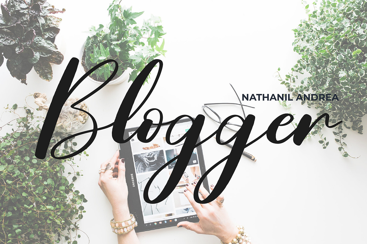 Raisyah Calligraphy Script Font, a Script Font by Giant Design (Photo 9 of 10)
