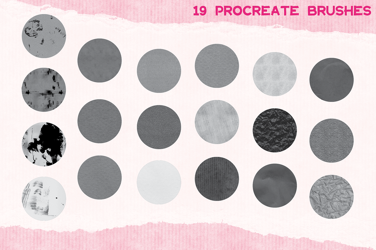 Paper Texture Brush Procreate Add On, a Brush Add-On by InkCloudDesign (Photo 2 of 8)