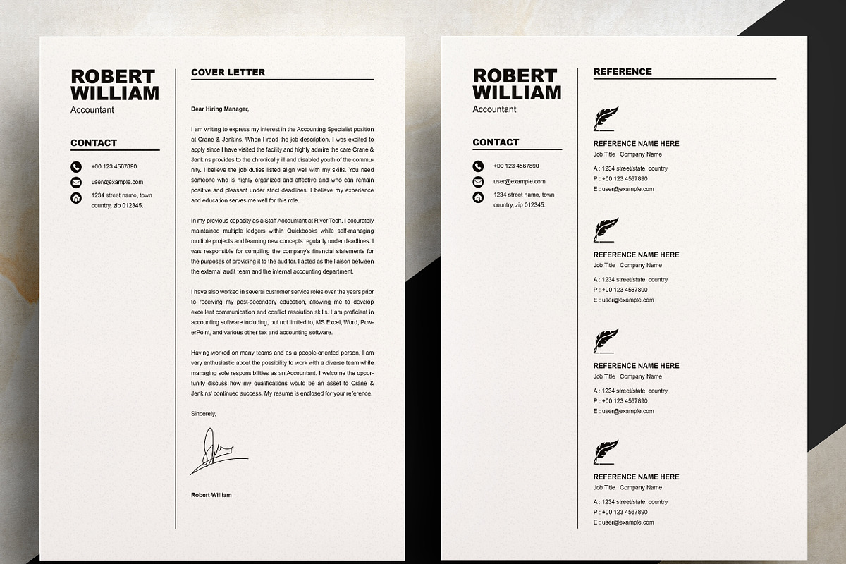 Accountant Resume Template, a Resume Template by ResumeInventor (Photo 3 of 7)