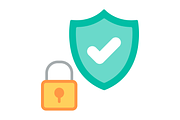Privacy Flat Icon, a Duotone Icon by Pexelpy (Thumbnail 2 of 2)