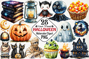 Hand-Painted Halloween Clipart, an Illustration by RobertsArt (Thumbnail 1 of 7)