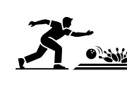 Dynamic bowling player silhouette, an Illustration by Amazin_art (Thumbnail 5 of 31)
